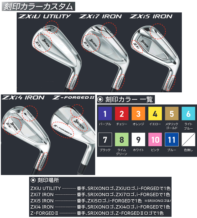 SRIXON スリクソン ZXi-4 アイアン 単品販売 4番/5番/6番/7番/8番/9番