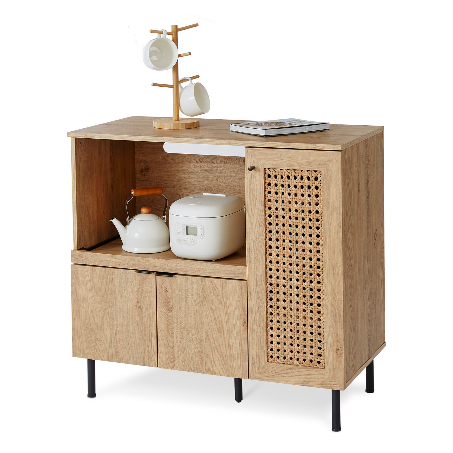 LOWYA（ロウヤ） 食器棚 ロータイプ キッチンカウンター キッチン収納