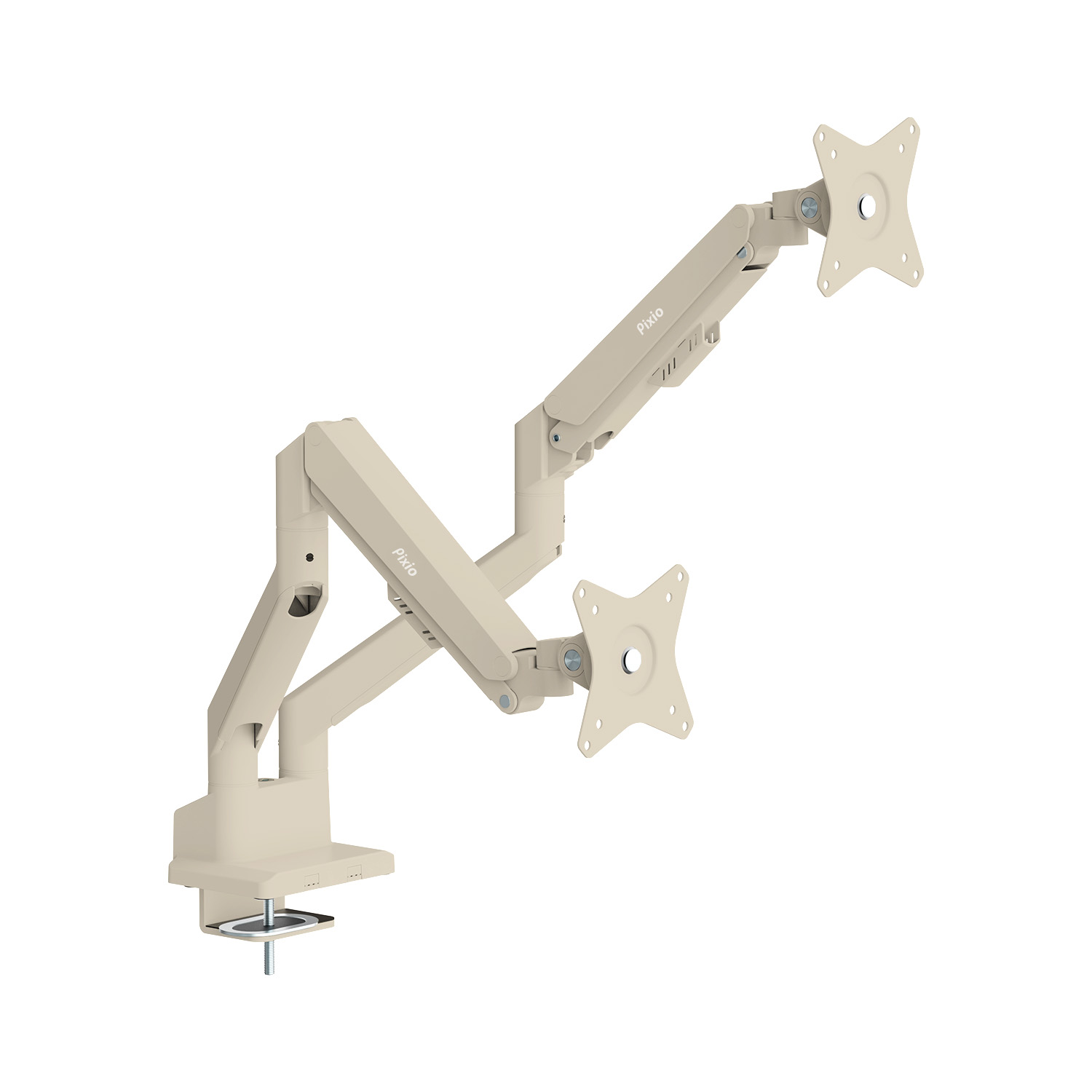 Pixio モニターアーム デュアル PS1D Wave psw1d 2画面 ホワイト 白