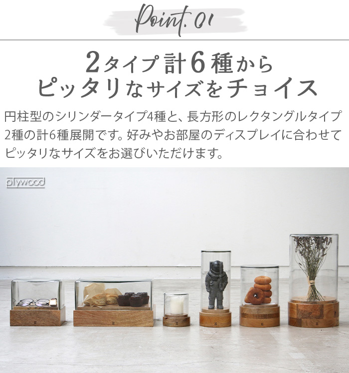 DETAIL（ディテール） ショーケース ディスプレイケース 木製 ガラス