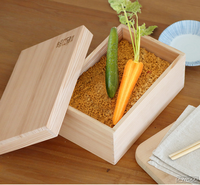 すぎドコ SUGIDOCO ぬか漬け容器 水抜き不要 杉 木製 漬物樽 冷蔵庫に