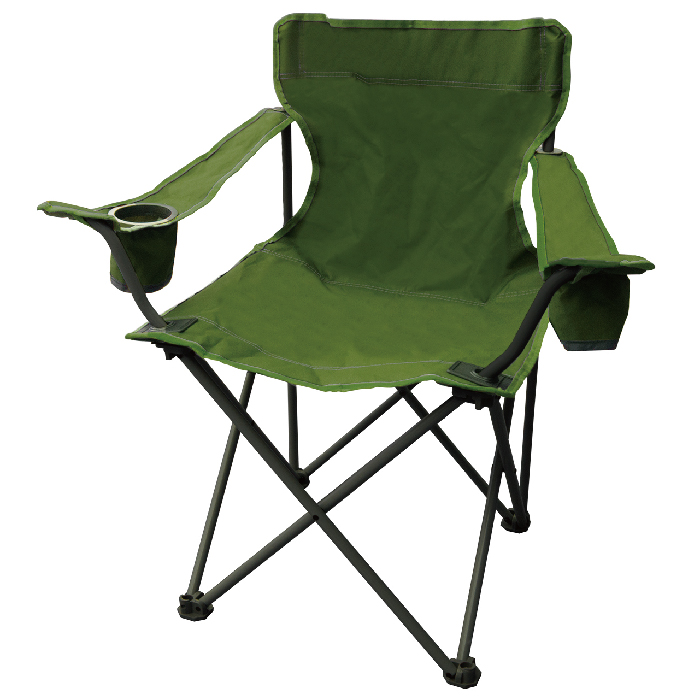 アーム付きスリムチェア ケース付 ドリンクホルダー 収束式 アウトドア