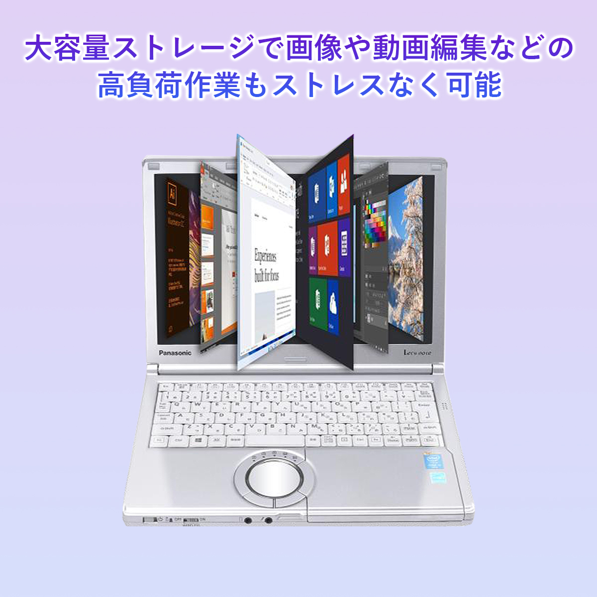 Let's note NX ノートパソコン 中古 12型 Panasonic CF-NX4 Office搭載