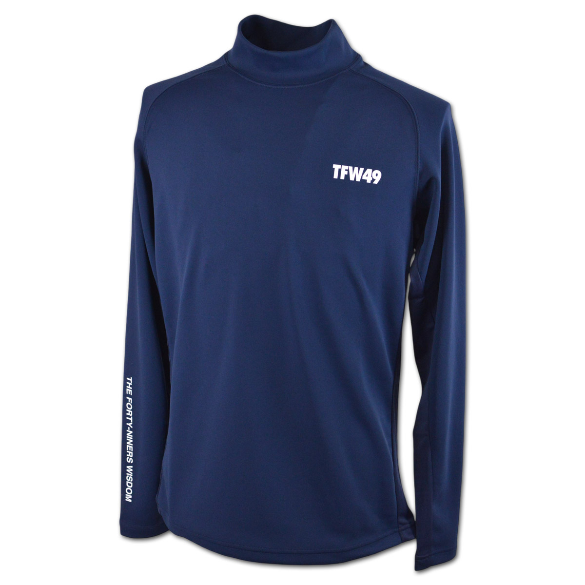 TFW49 長袖ハイネックシャツ ゴルフウェア メンズ 秋冬用 白 黒 紺 M L