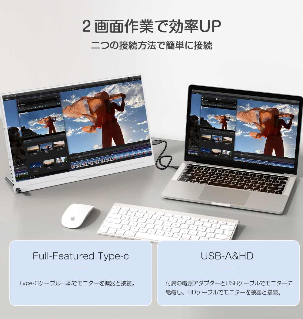 EVICIV モバイルモニター ゲーミングモニター PCモニター 15.6インチ