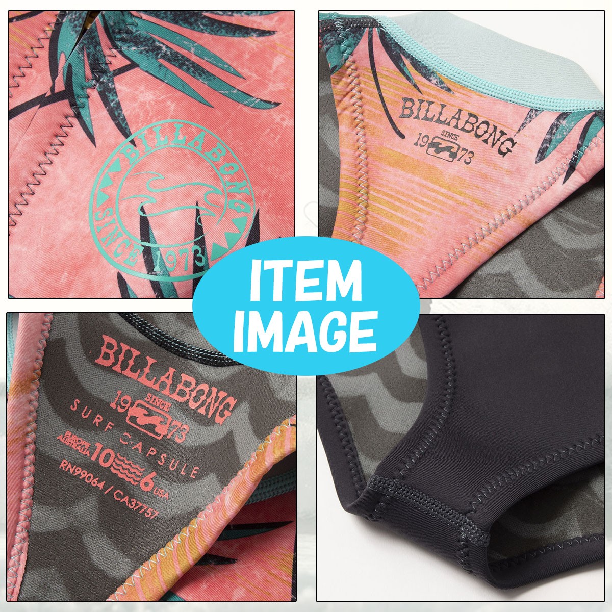 BILLABONG（ビラボン） 19 BILLABONG ショートジョン ウェットスーツ