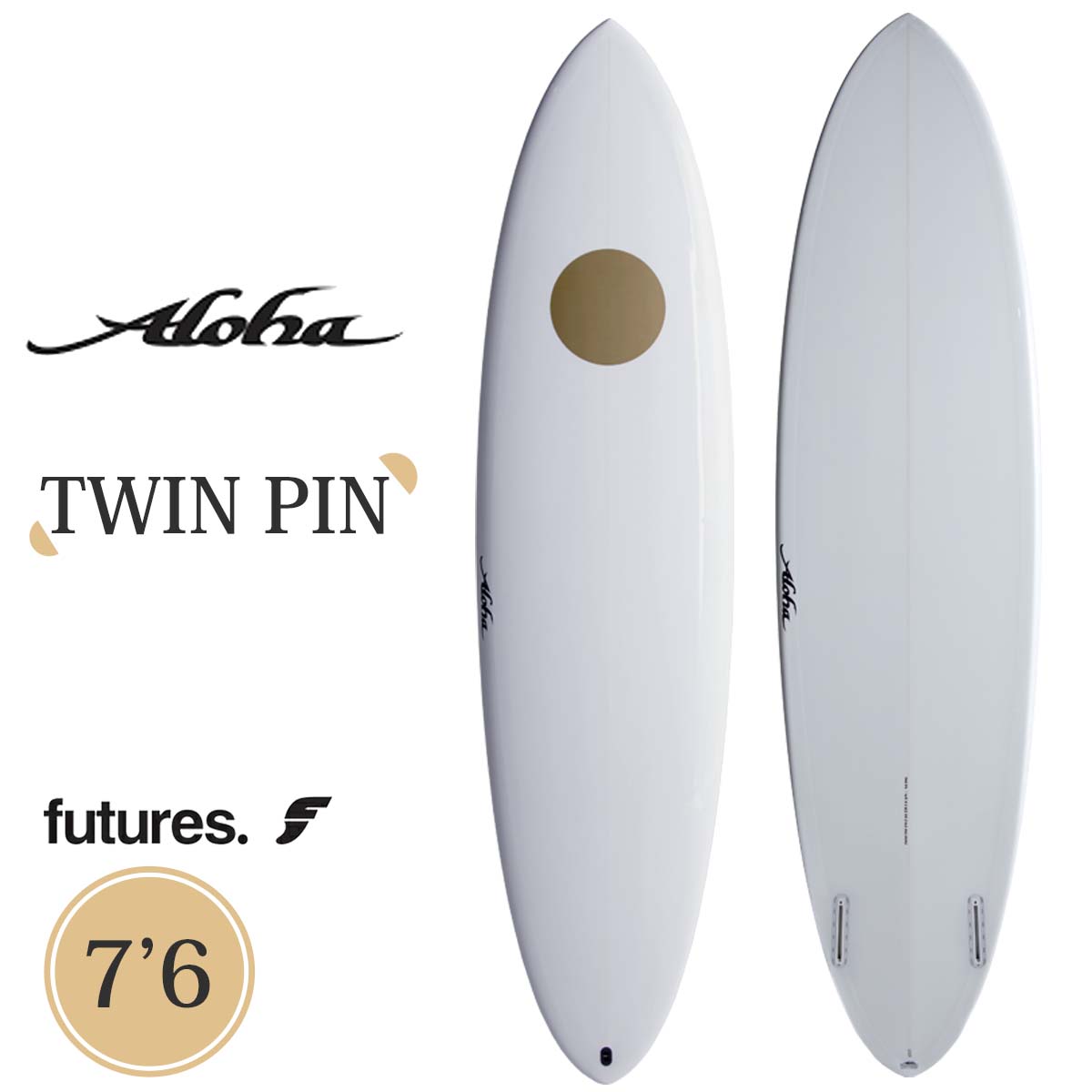25 ALOHA SURFBOARDS アロハ サーフボード ツインピン フューチャー