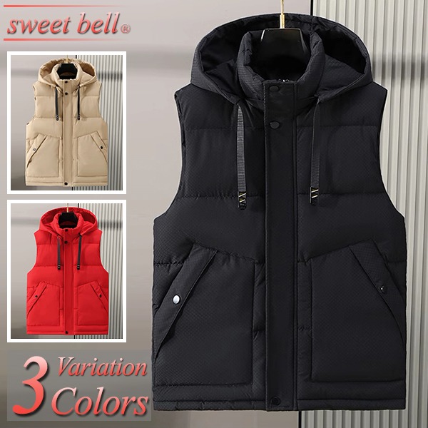 sweet bell ダウンベスト メンズ ブランド 大きいサイズ 5L 6L フード