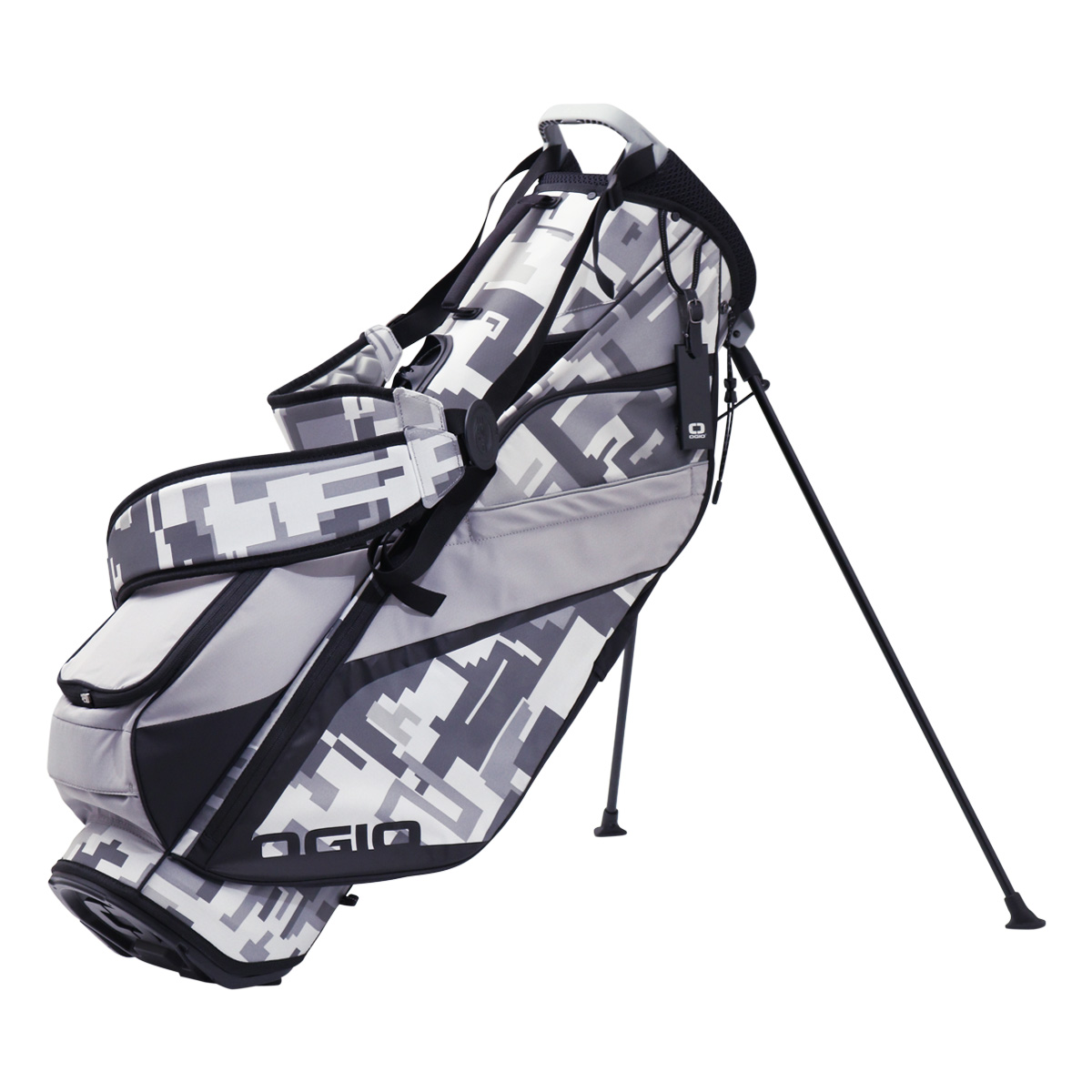オジオ ゴルフ キャディバッグ スタンド型 4分割 9.5型 47インチ 2.0kg