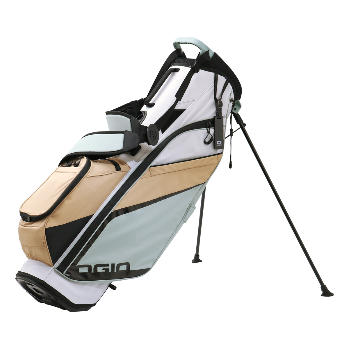 オジオ ゴルフ キャディバッグ スタンド型 4分割 9.5型 47インチ 2.0kg