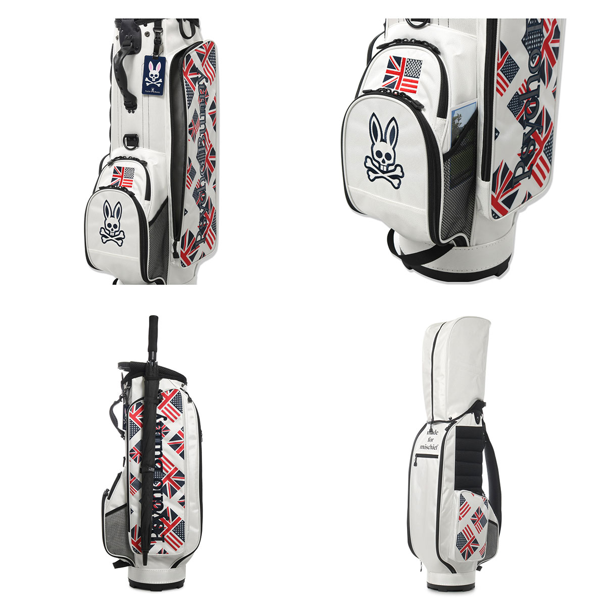 Psycho Bunny（サイコバニー） ゴルフ キャディバッグ ゴルフバッグ