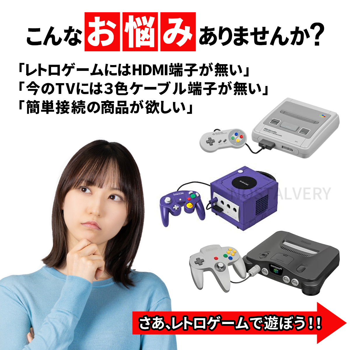 スーパーファミコン ゲームキューブ Nintendo64 HDMI コンバータ 変換