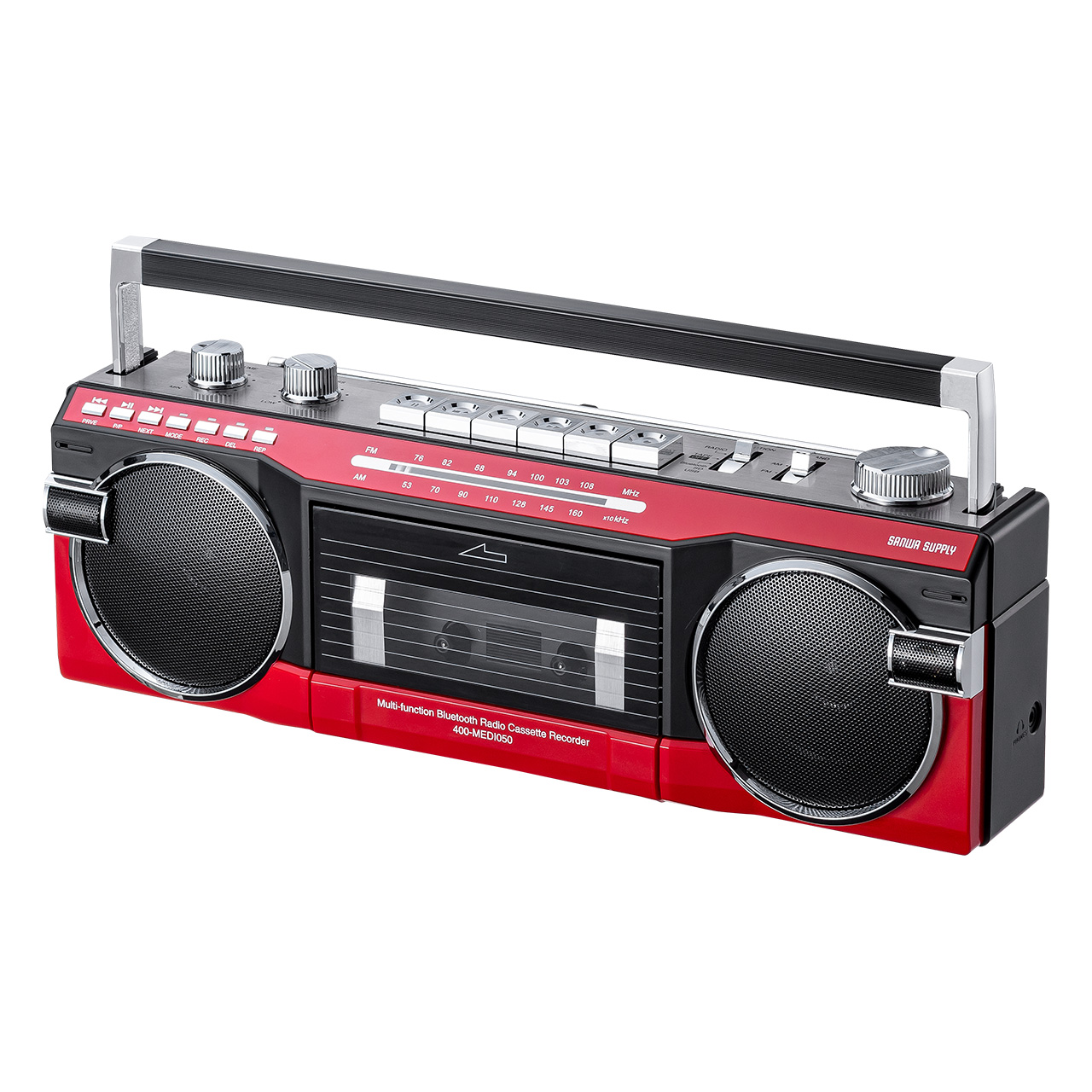 Aiwaのラジカセ CS-P5 レッド レトロ カセットテープ インテリア 2026