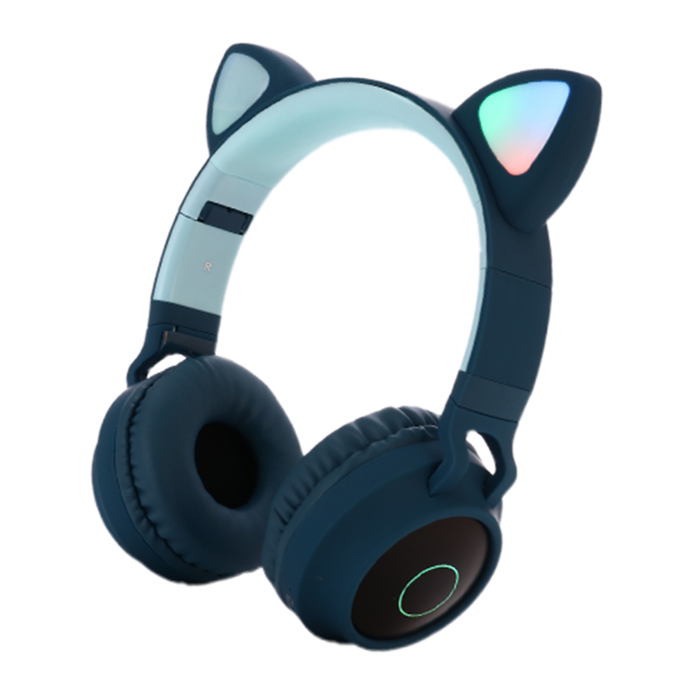 ワイヤレスヘッドホン ヘッドフォン Bluetooth5.0 LED付き ネコ耳