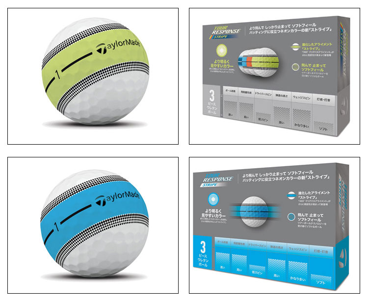 TaylorMade（テーラーメイド） ツアーレスポンス ストライプ ボール