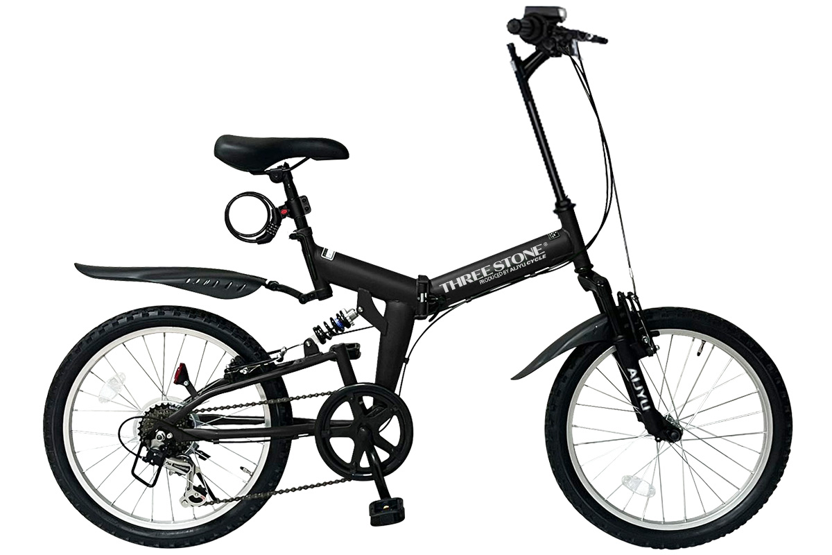 アイジュサイクル 折りたたみ自転車 MTB 20インチ シマノ 6段ギア