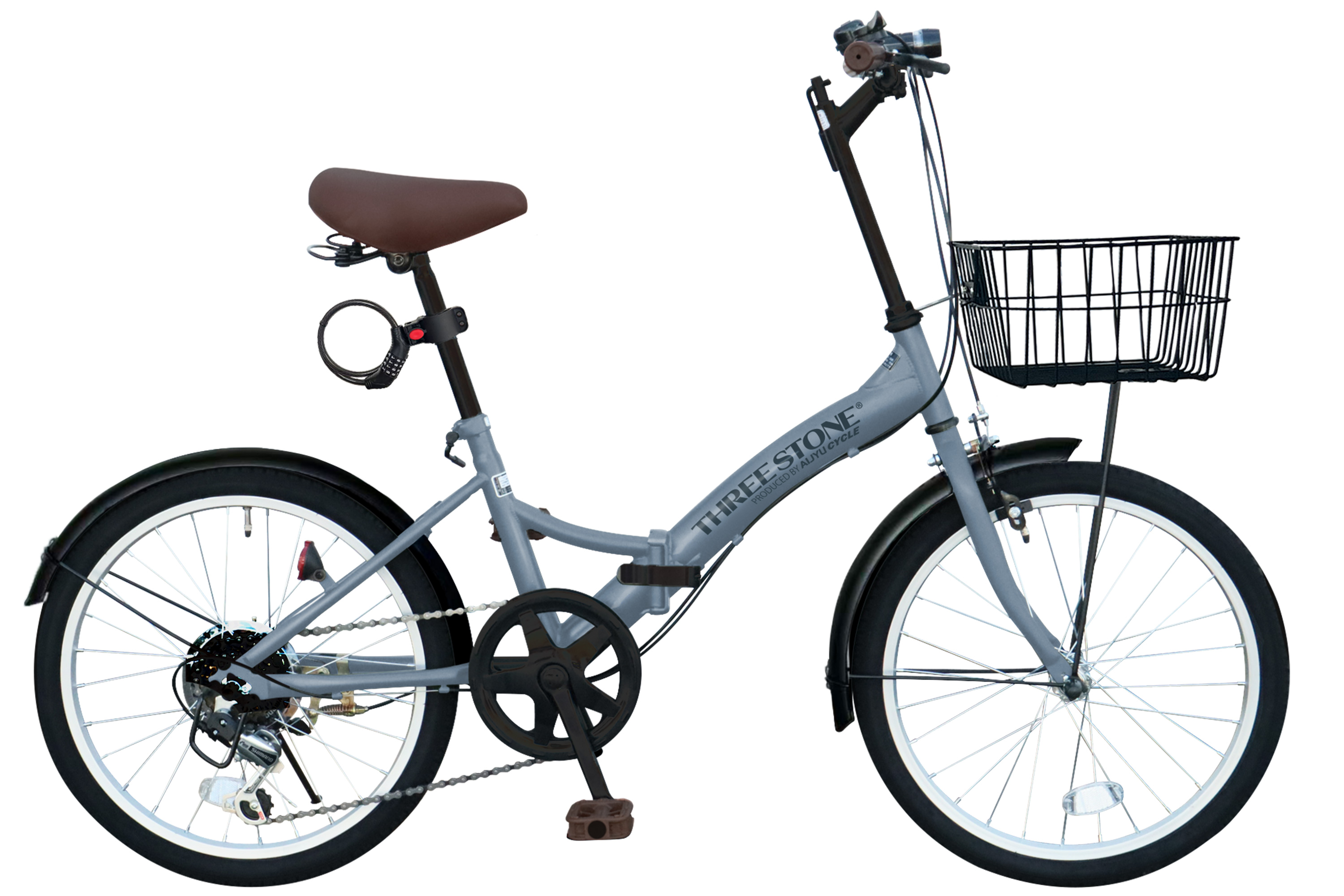 アイジュサイクル 折りたたみ自転車 20インチ シマノ製 6段ギア