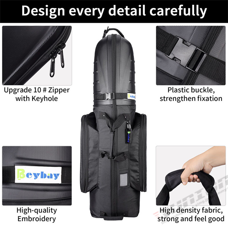 トラベルバッグ ゴルフ キャディバッグ カバー ローラー付き