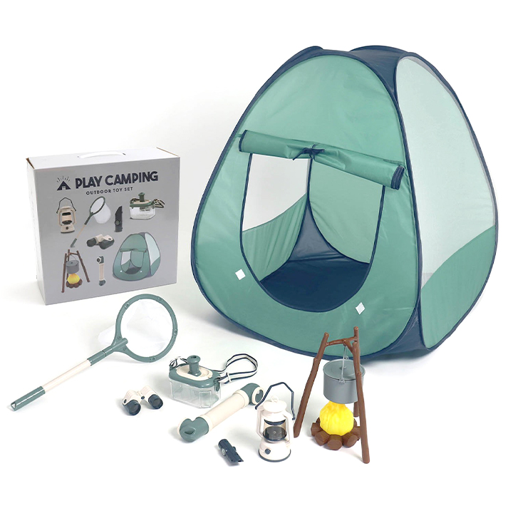 キッズテント キャンプセット2 キャンプトイ10点セット ままごとセット