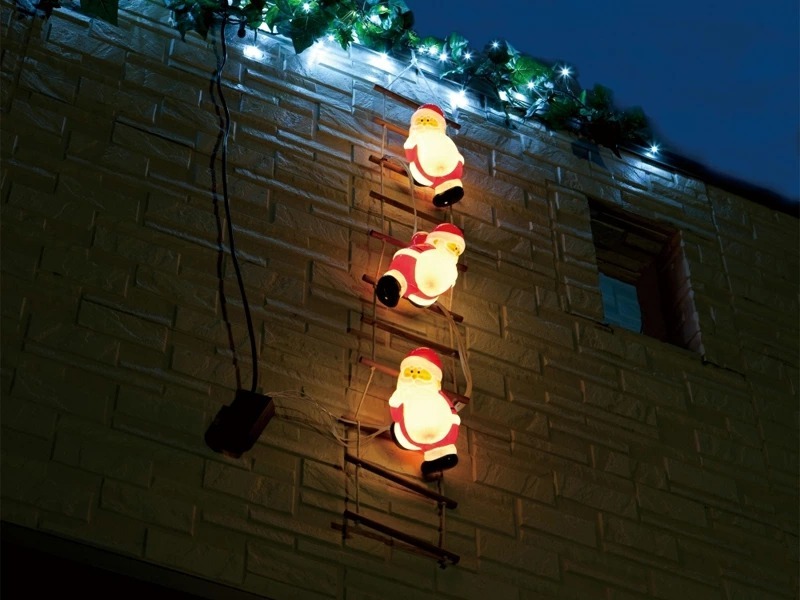 タカショー ブローライト はしごサンタ S 3P LIT-BL01L 8パターン点灯