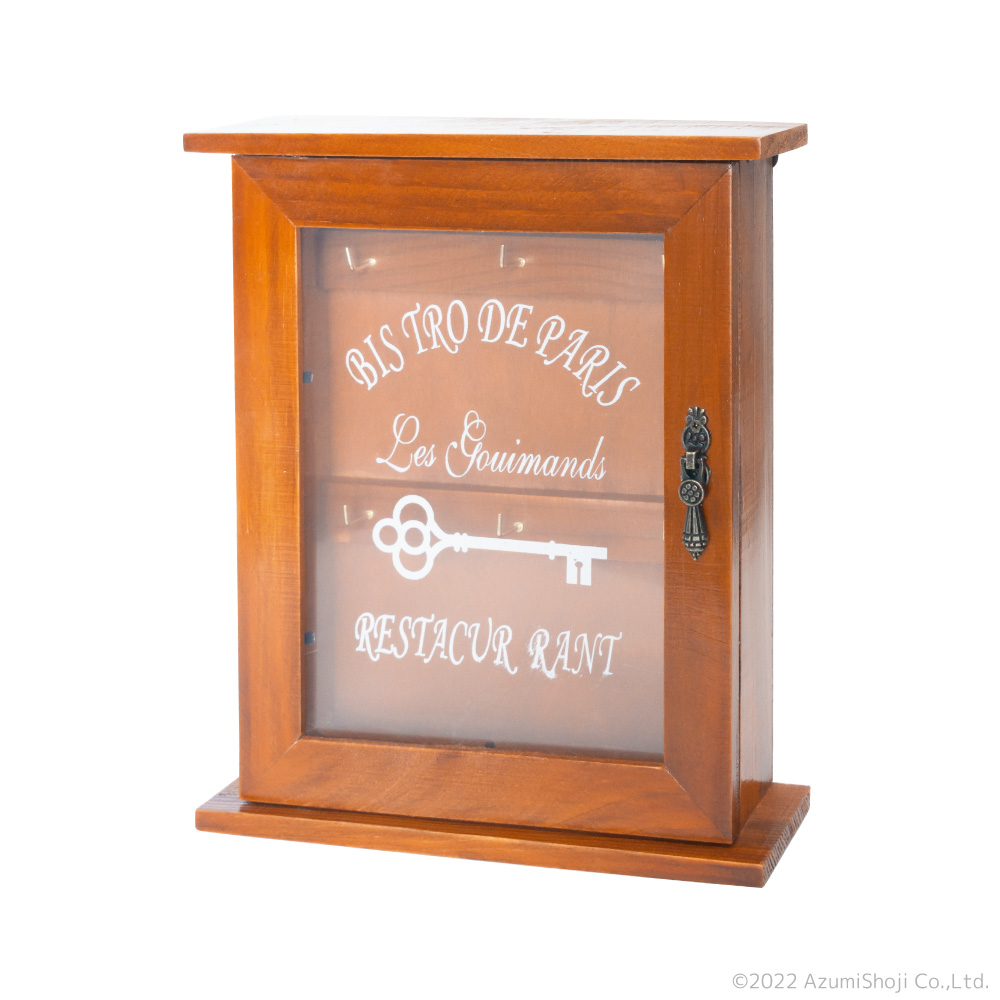 アンティーク キーボックス 収納 鍵 木製 ビンテージ 壁掛け