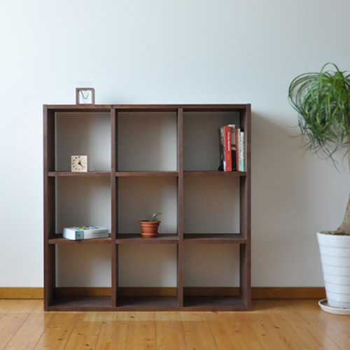 杉工場 オープンシェルフ 1070 木と風 ウォールナット材 約幅100cm 約