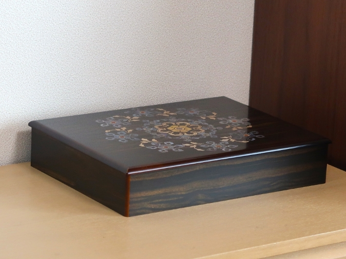 螺鈿の文箱 正倉院螺鈿箱 （メーカー名：桑原木工所） : motto2022