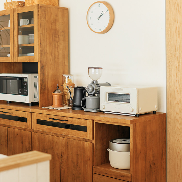 食器棚 キッチンカウンター kayla 105 完成品 ヴィンテージ 西海岸