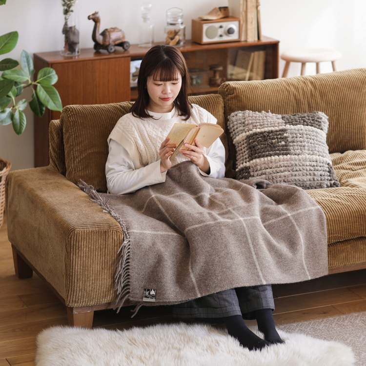 ウール ブランケット Silkeborg ダナーヤ ウィンドウペン 140×240