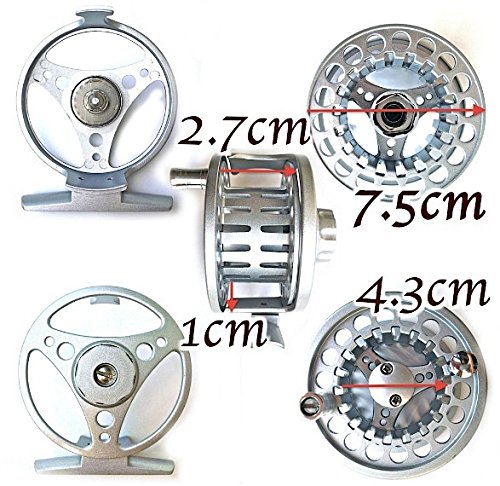 シルバー 5 6 フライリール ラージアーバー エアライトクラウド