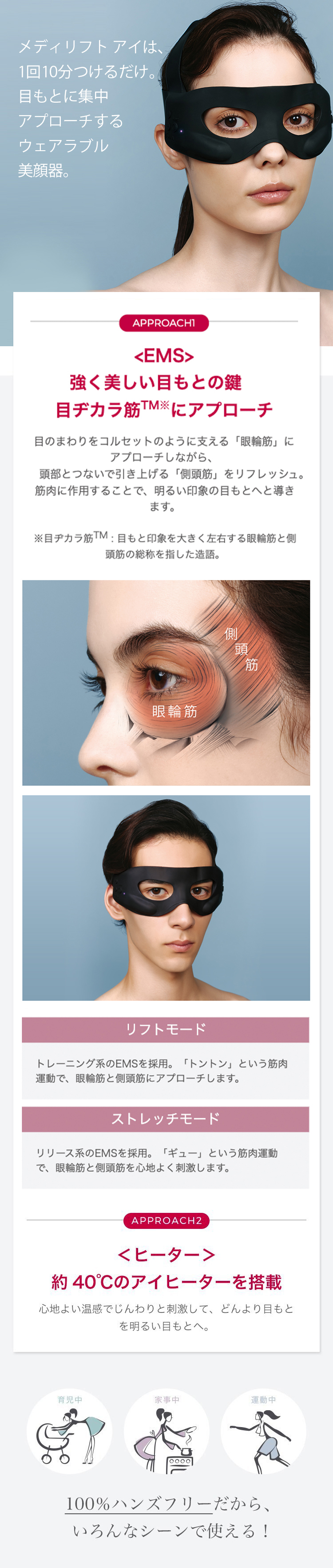 YA‐MAN（ヤーマン） 美顔器 メディリフト アイ 公式 目もと