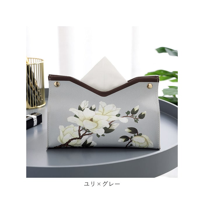 ティッシュケース レザー 花柄 通販 ティッシュボックス ティッシュ