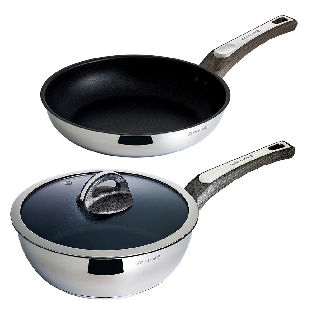 KEVNHAUN ケヴンハウン ステンレスフライパン24cm＆ステンレスディープ