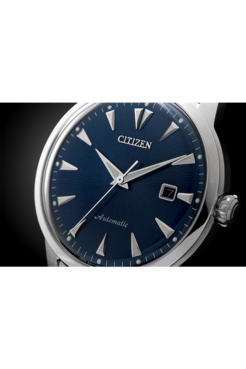 Citizen Automatic Blue Textured Dial Limited Piece Men's Watch NK0008-