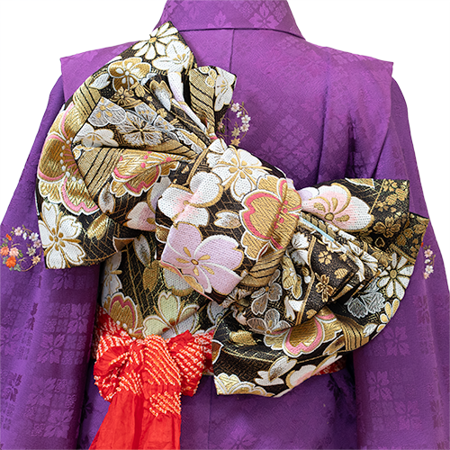 七五三用の作り帯（6歳～7歳）へのお仕立て・加工を承っております