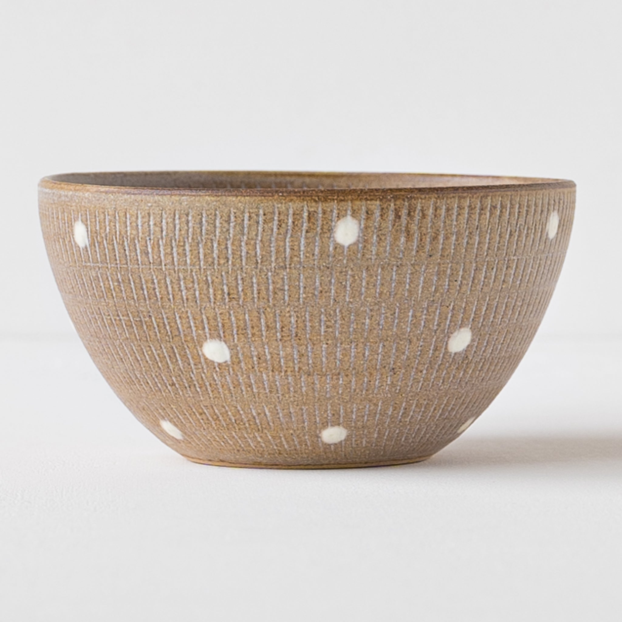 小石原焼 翁明窯元 スープボウル ドット マット｜和食器通販 四季折折