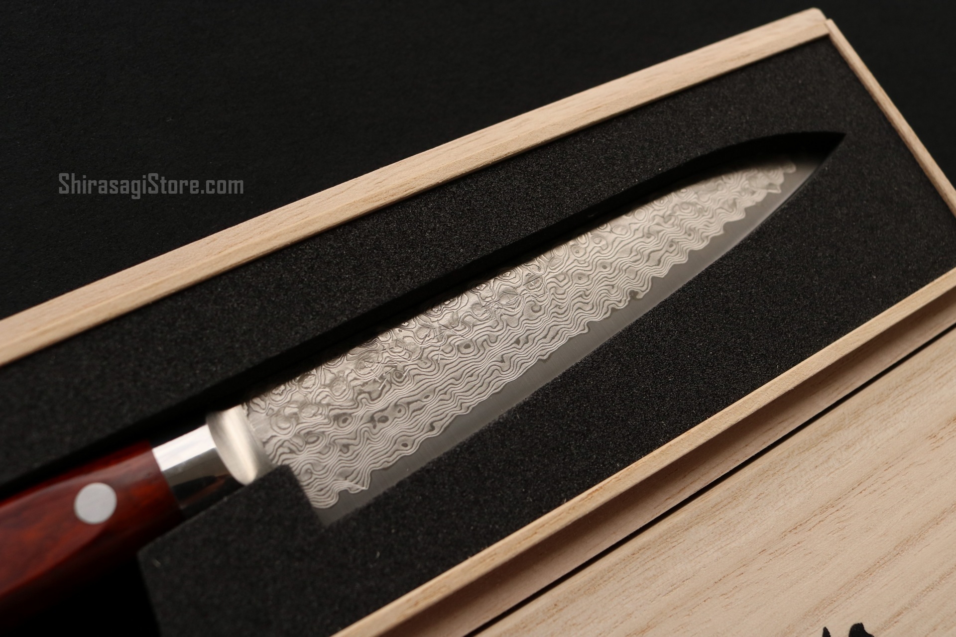 日本橋 木屋 ペティナイフ 49層墨流し スーパーゴールド粉末鋼