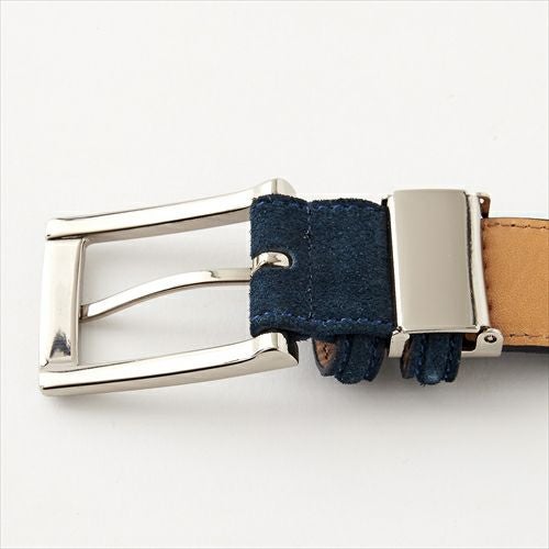 ベルト】スウェード・牛革・ネイビーブルー・日本製 | ozie公式通販 オジエ