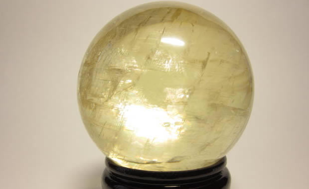 風水金運石のレインボーイエローカルサイト丸玉を通販