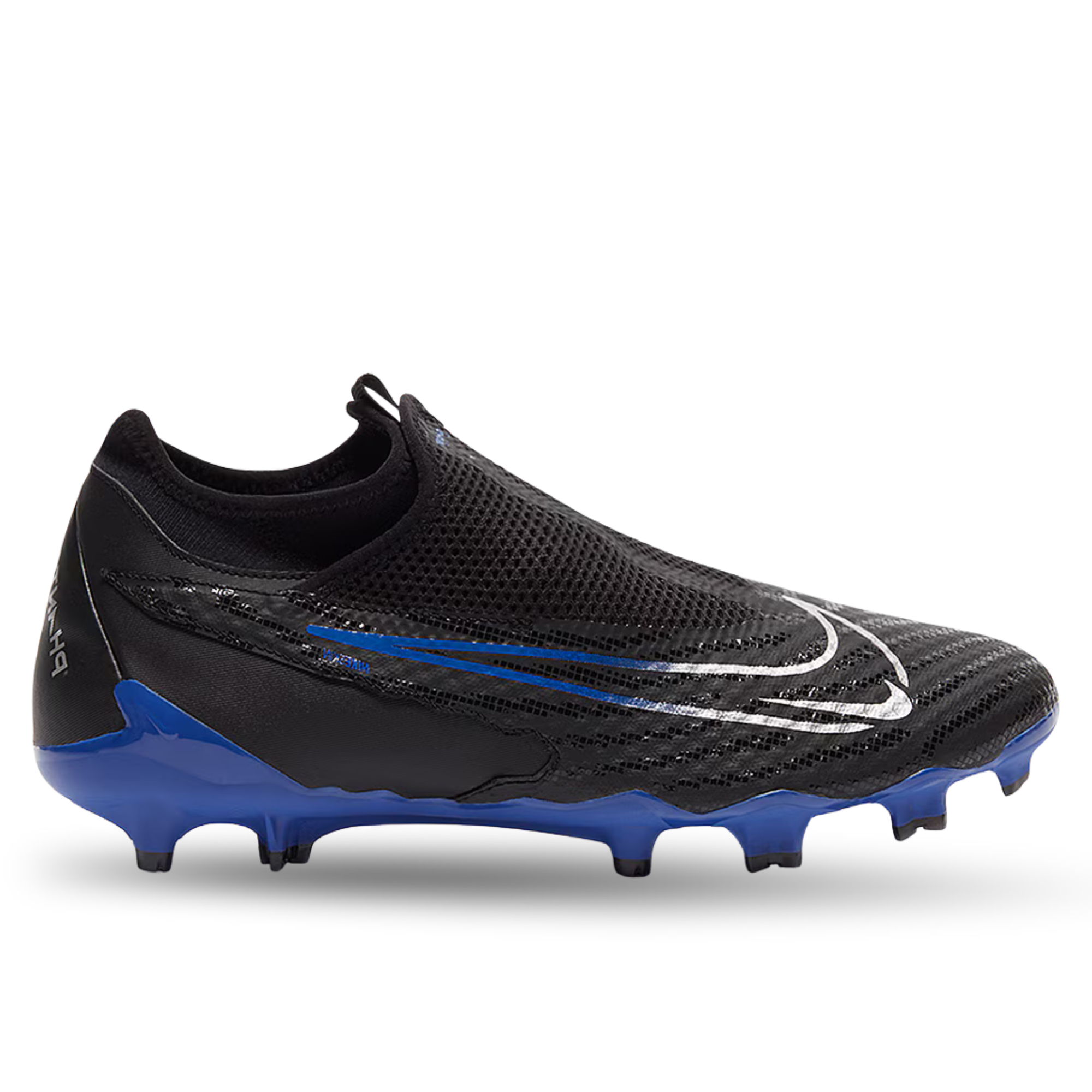 Nike Phantom GX Academy DF FG/MG Soccer Cleats (Black/Chrome-Hyper Roy