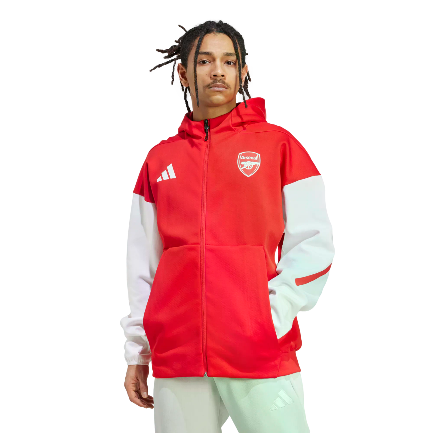 Adidas Arsenal Anthem Jacket Soccer JM9409 Red