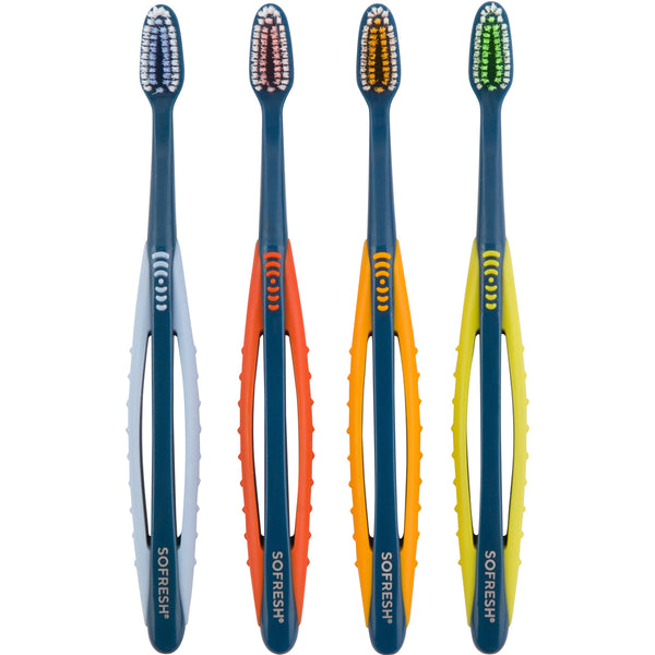 Adult Flossing Toothbrush - Wide Grip – SoFresh Oral Care