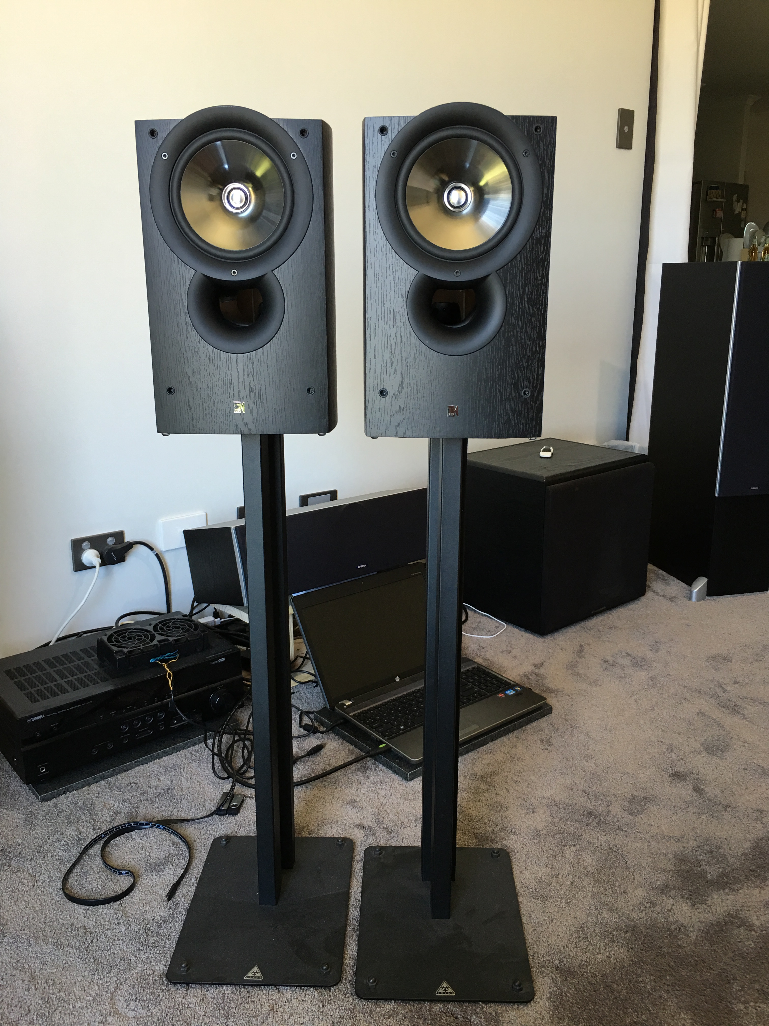 FS: KEF iQ3 and Lovan Stands - Stereo, Home Cinema, Headphones