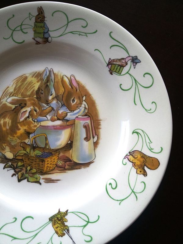 絵皿 ピーターラビット グリーンライン ウェッジウッド 英国 - SNAP