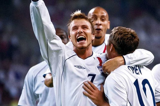 2002年 イングランド代表 ホーム デビッド・ベッカム 7番-KICKO – Kicko