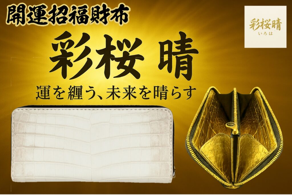 公式】『彩桜晴〈いろは〉』最強開運・金運財布
