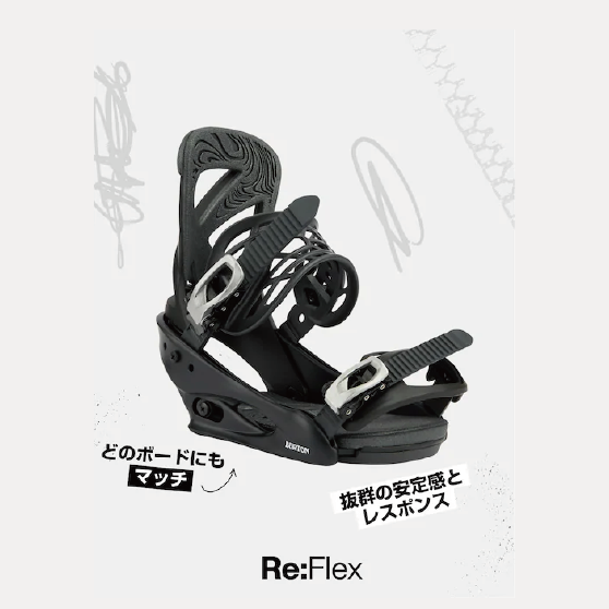 スノーボード バインディング バートン BURTON MISSION Talc Green 25