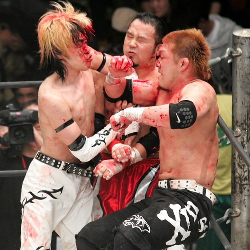 デスマッチ王者・宮本がまさかのフォール負け=大日本プロレス