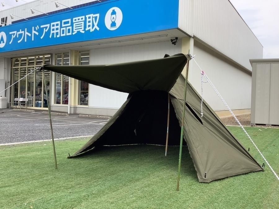 ソロキャン買取】ポーランド軍 ファスナー加工のポンチョテントが入荷