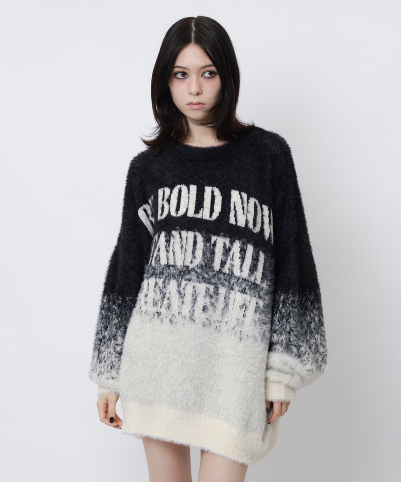 フロントロゴオーバーニット｜SPIRALGIRL スパイラルガール 商品詳細